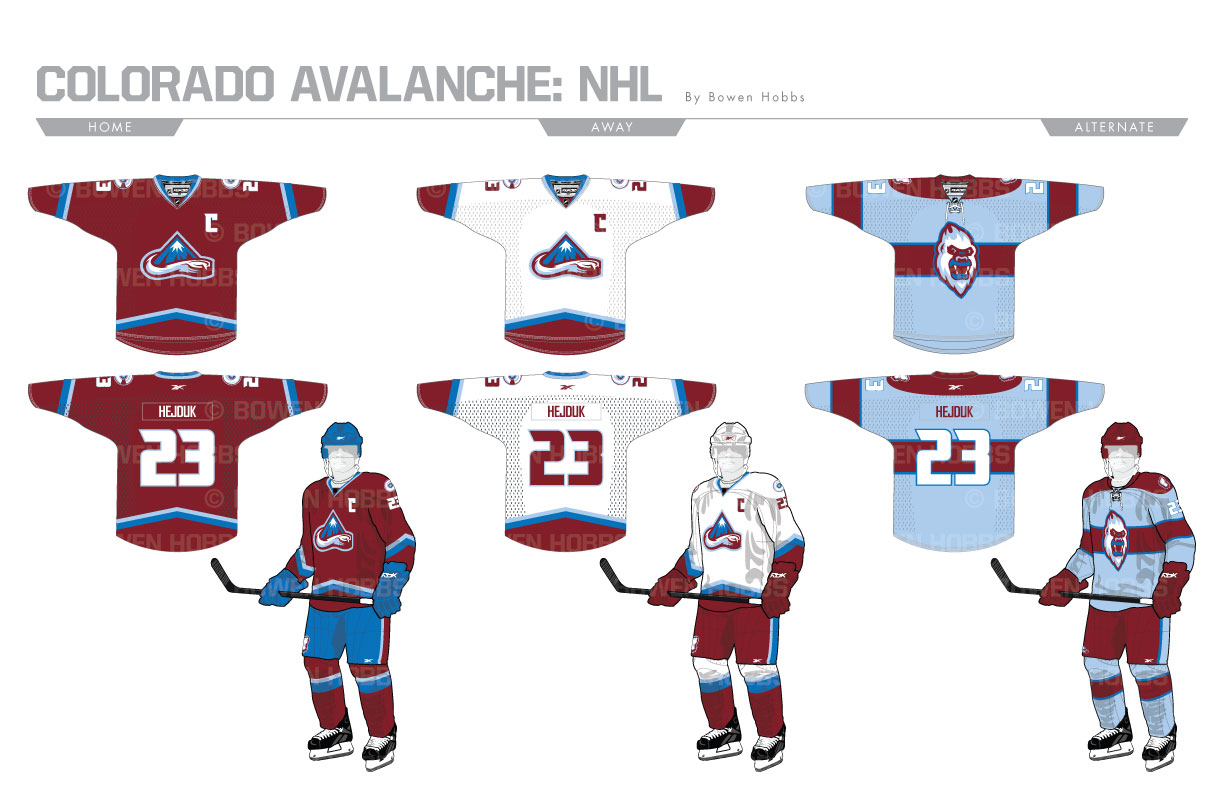 Colorado Avalanche Uniforms