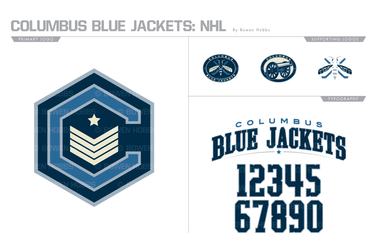 Columbus Blue Jackets: Branding and Identity on Behance