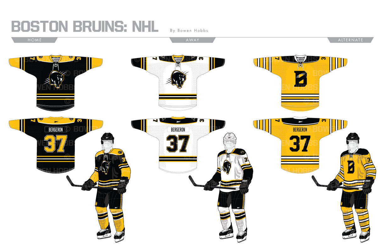 Boston Bruins Alternate Uniform — UNISWAG