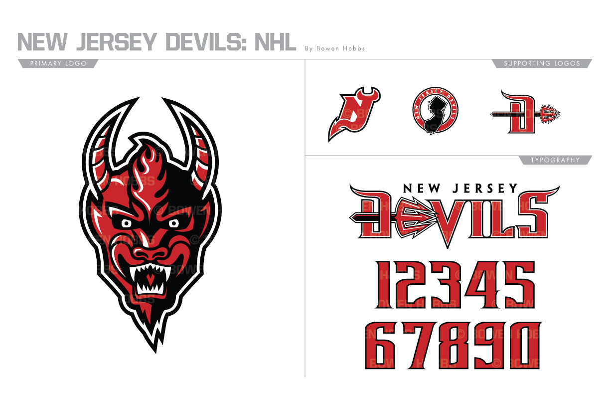 UNOFFICiAL ATHLETIC  New Jersey Devils Rebrand