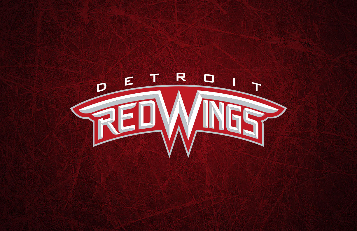Detroit Red Wings Wordmark Logo