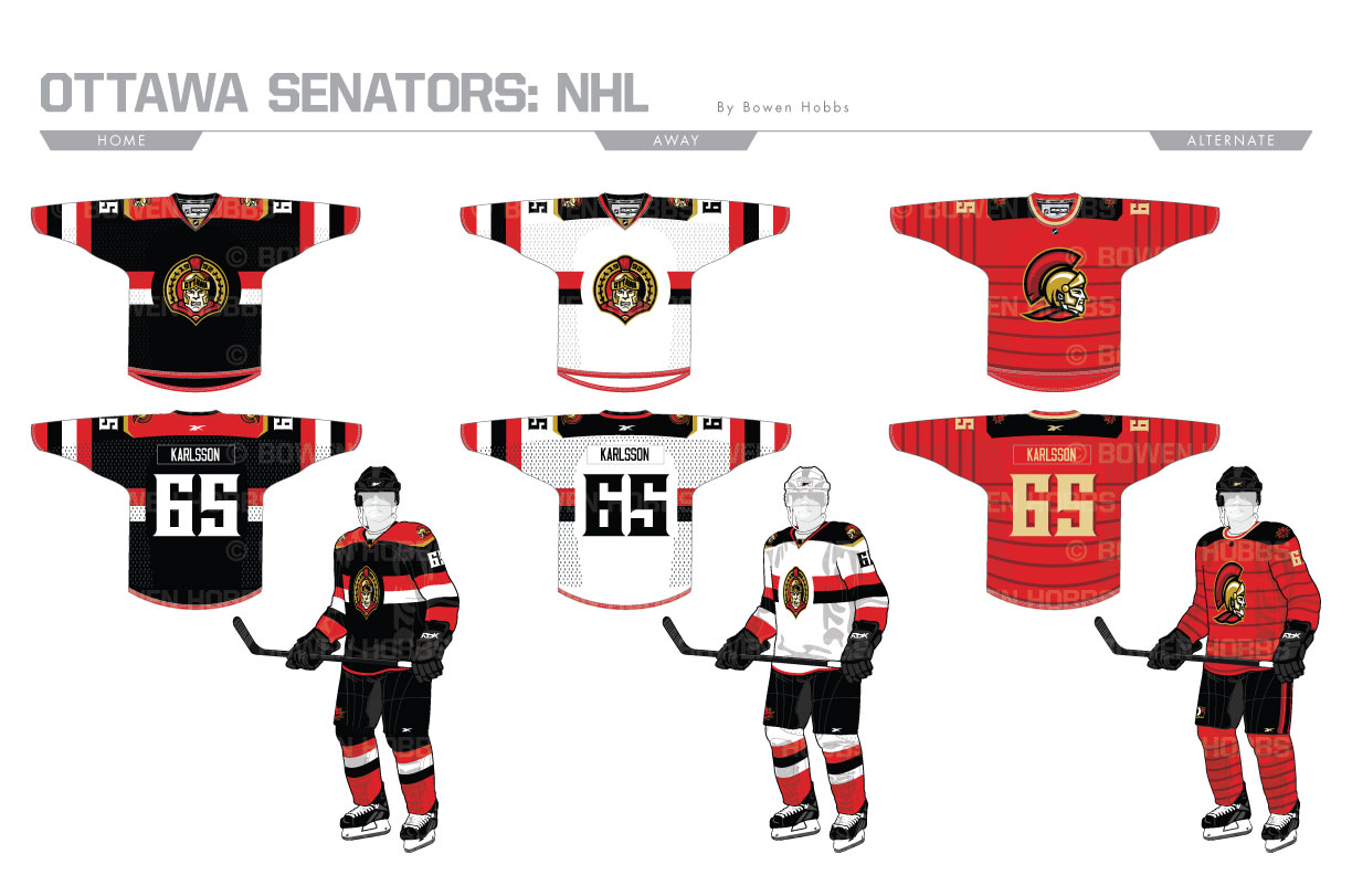 Ottawa Senators Uniforms
