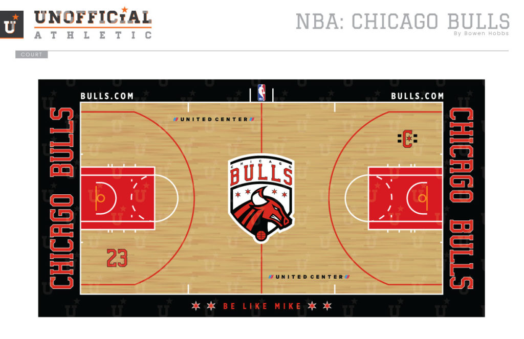 Unofficial Athletic Nba Bulls Court