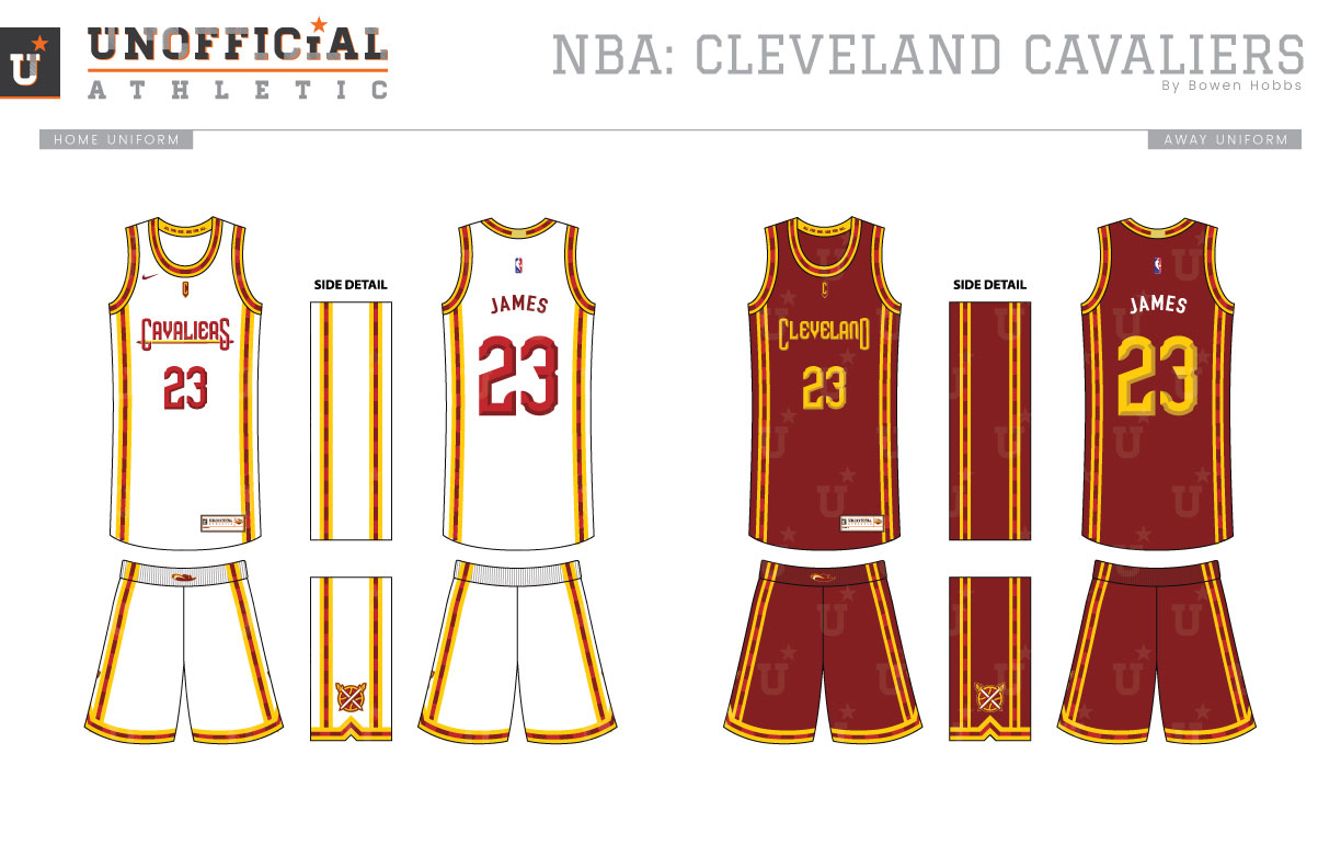 Cleveland Cavaliers Rebrand - Association Uniform Concept (1/9