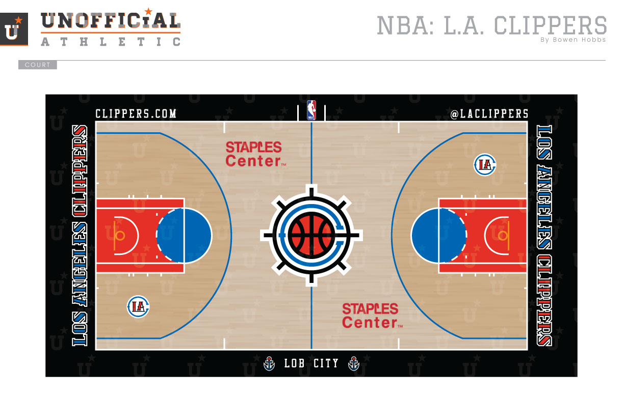 Los Angeles Clippers Court Design