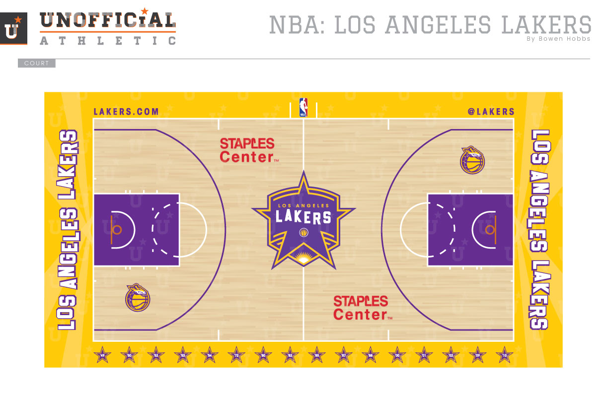 NBA Los Angeles Lakers Infill Team Logo, DEFSHOP