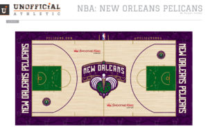 New Orleans Pelicans Court Design