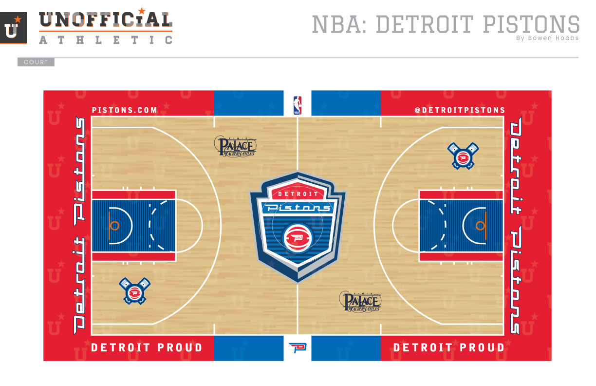 UNOFFICiAL ATHLETIC  Detroit Pistons Rebrand
