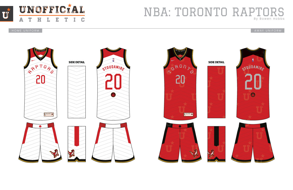 Bismack Biyombo Toronto Raptors Jersey Red NBA Adidas Basketball