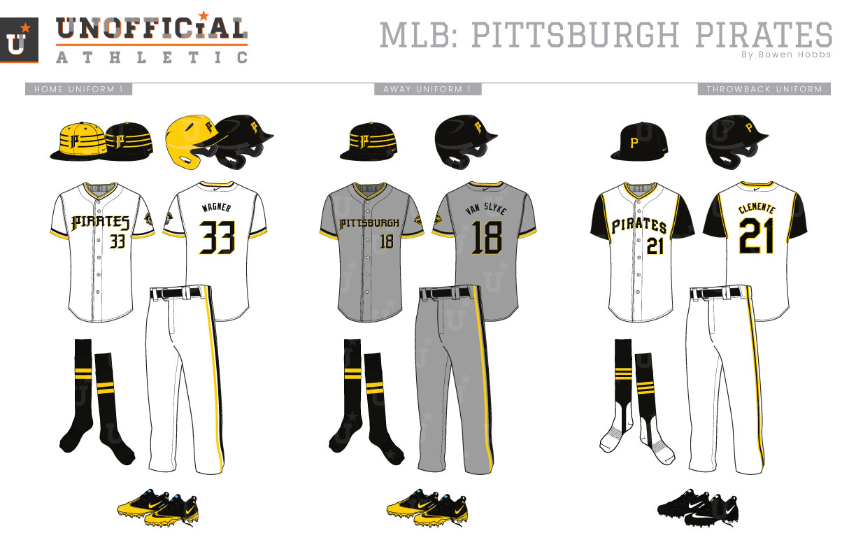 MLB Mixtape Uniforms, Pirates Edition! Each uniform takes elements from  different eras for the teams and combines them for something entirely new,  enjoy. : r/buccos