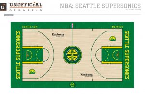 Seattle SuperSonics Court Design