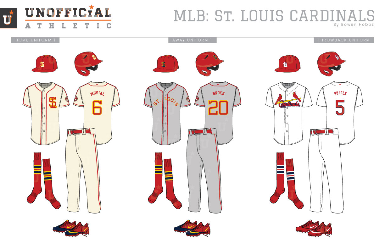 st louis cardinals uniform colors