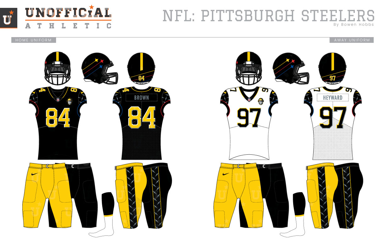 Redesigning all 32 teams uniforms - Steeler Edition : r/steelers