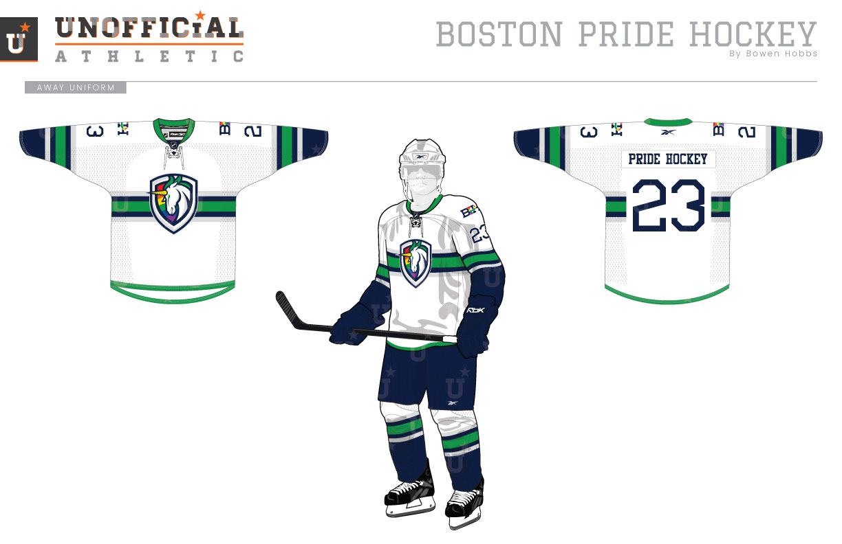 Boston Pride Hockey Away Uniform