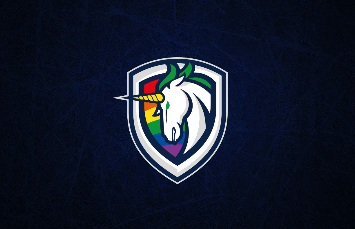 UNOFFICiAL ATHLETIC  Boston Pride Hockey Rebrand