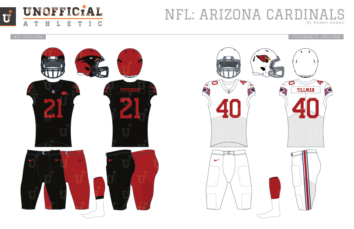 redesign arizona cardinals uniform history