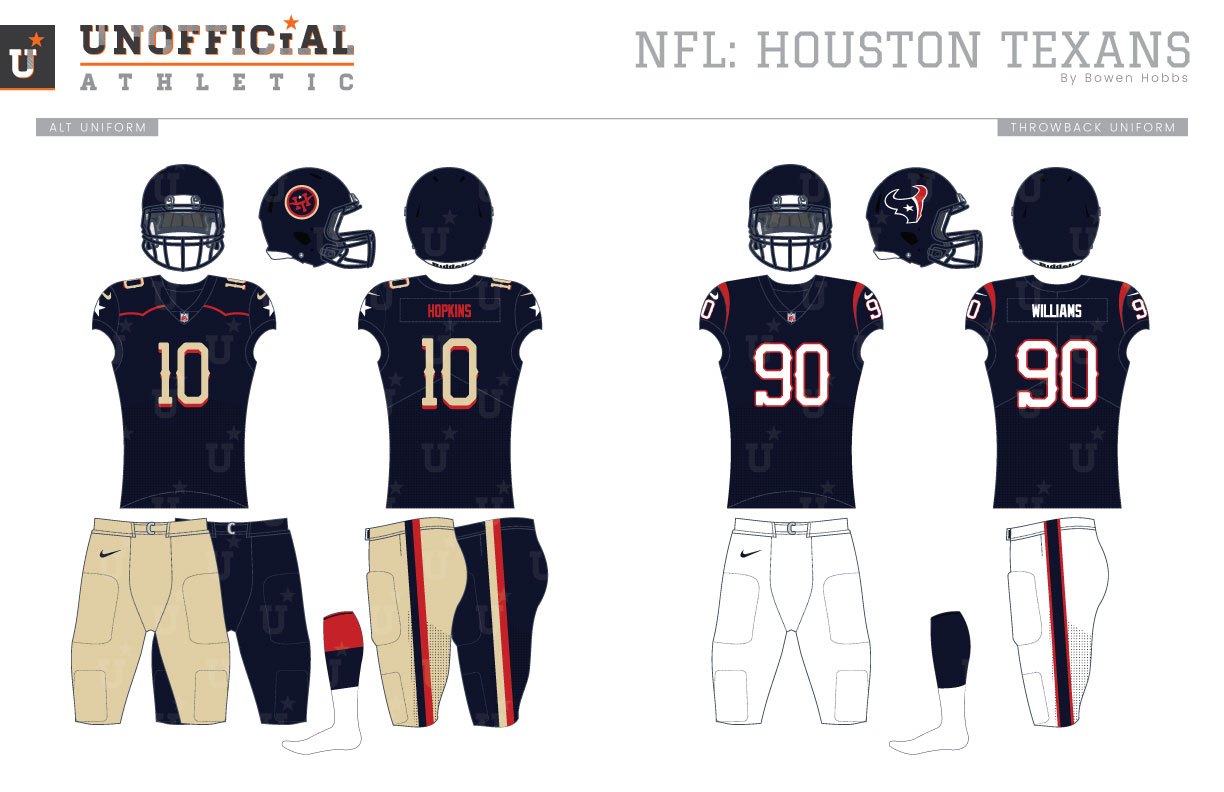 houston texans away jersey color