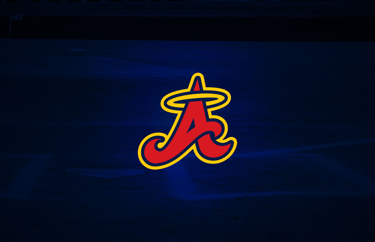 LA Angels of California Logo Type w/ Halo & name MLB Baseball