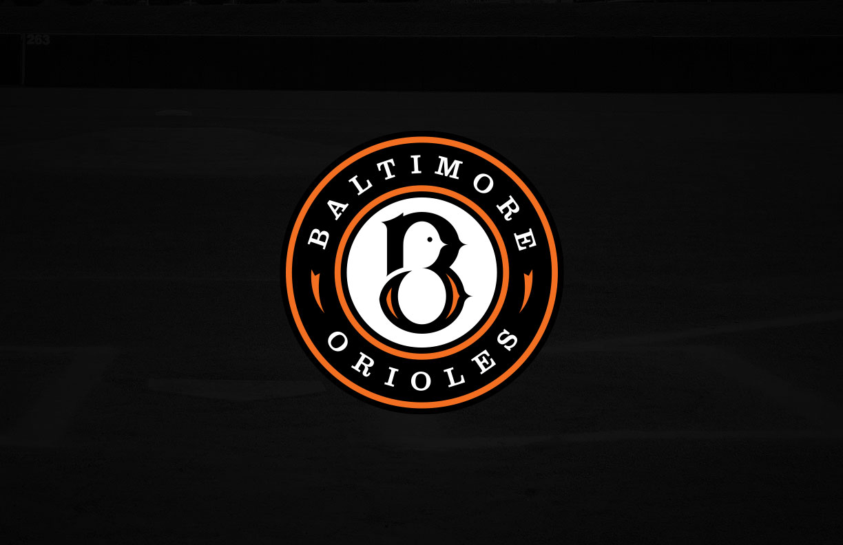Baltimore Orioles Primary Bird Jersey Logo Emblem Sleeve Patch MLB