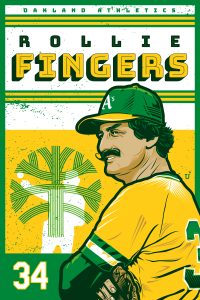 Rollie Fingers Athletics Poster