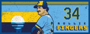 Rollie Fingers Brewers Illustration