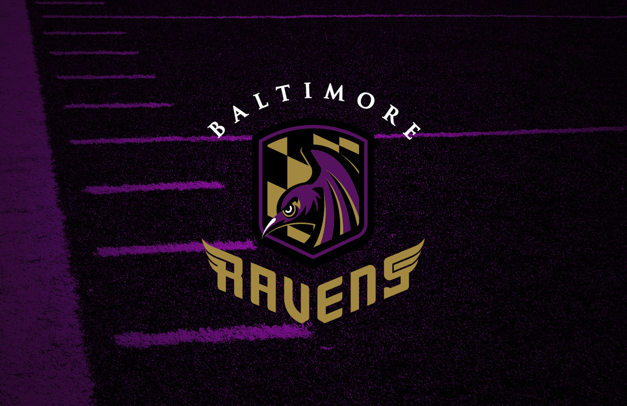 Download The official Baltimore Ravens logo, representing a rich