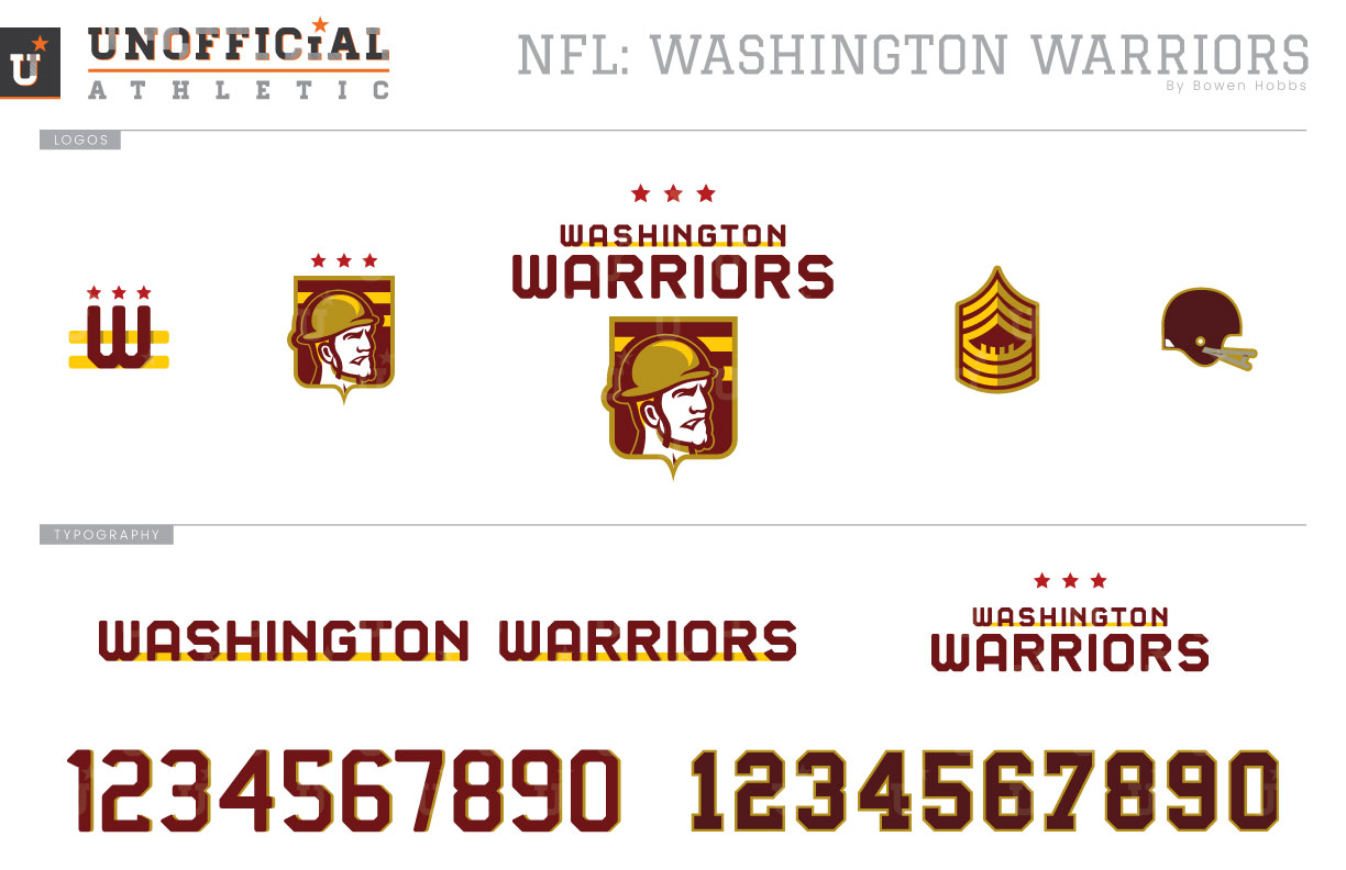 Washington Warriors Brand Identity