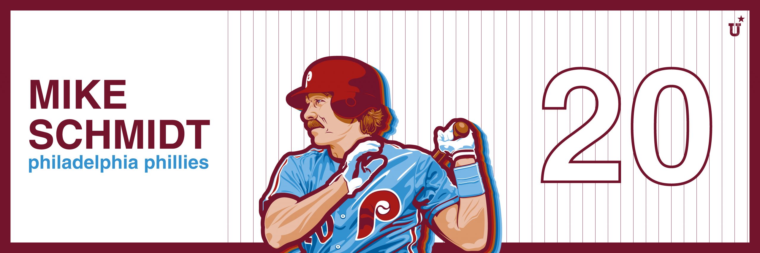 UNOFFICiAL ATHLETIC  Mike Schmidt Poster Design