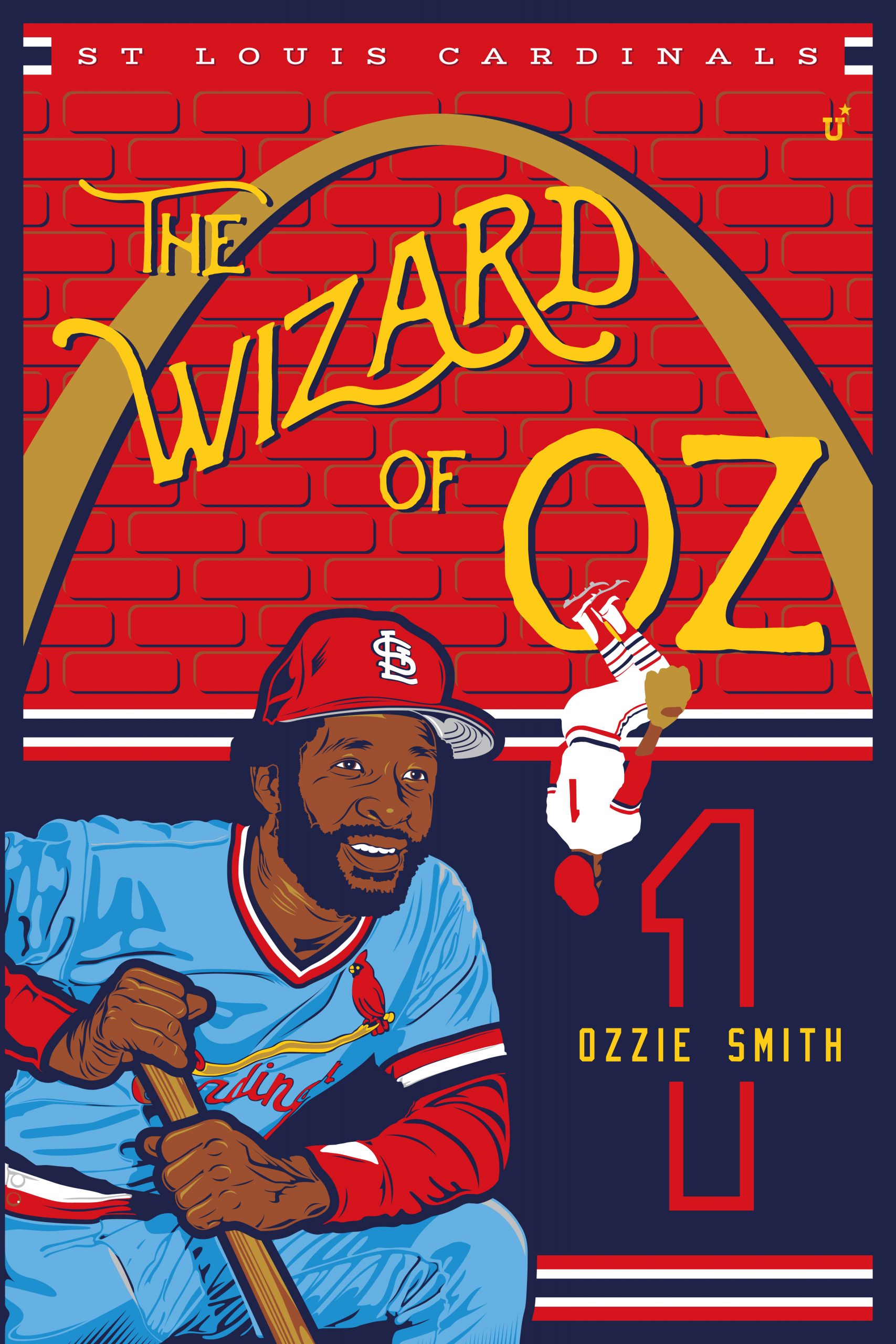 UNOFFICiAL ATHLETIC  Ozzie Smith Poster Design