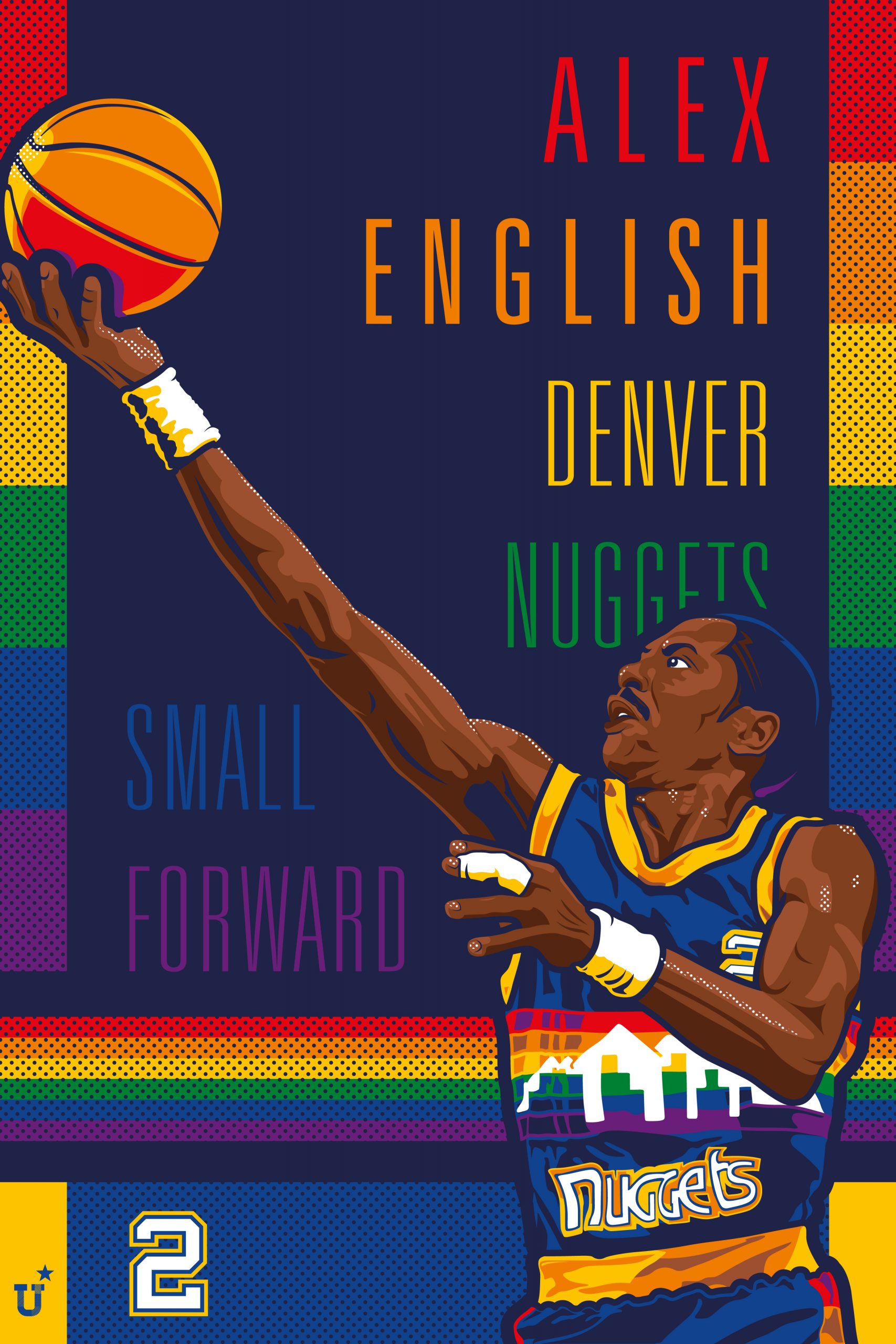 Denver Nuggets Alex English Poster