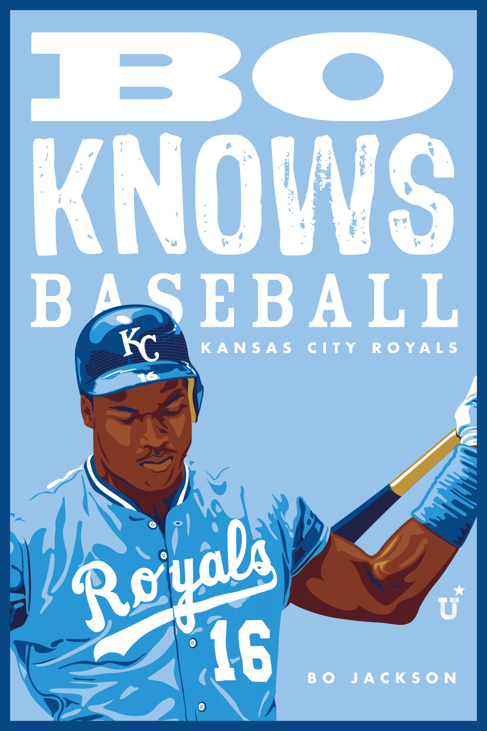 Bo Jackson Kansas City Royals 1992 Poster – Vintage Poster Plaza